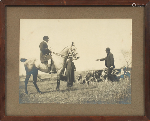 ENGLISH SILVER GELATIN PHOTOGRAPH, 19TH C, H 8.5