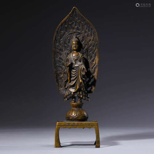 A Bronze Statue Of Bodhisattva