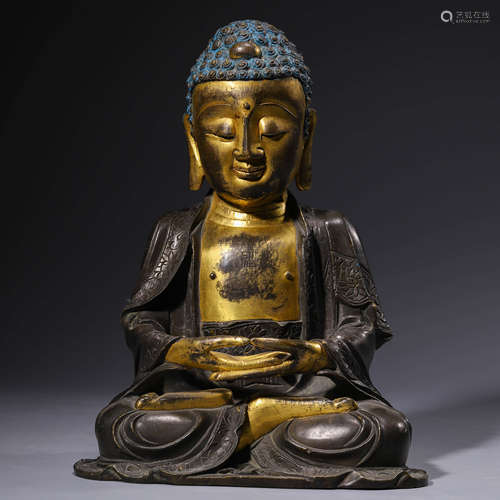 A Bronze Statue Of Amitabha