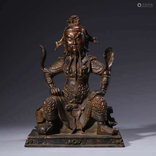 A Bronze Statue Of Guangong