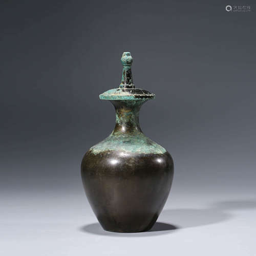 A Bronze Bottle Vase