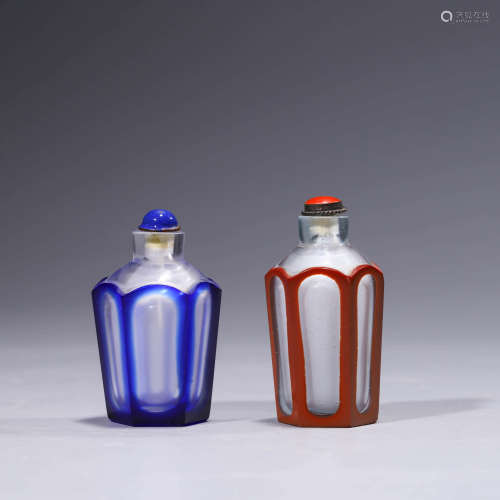 Two Glass Snuff Bottles