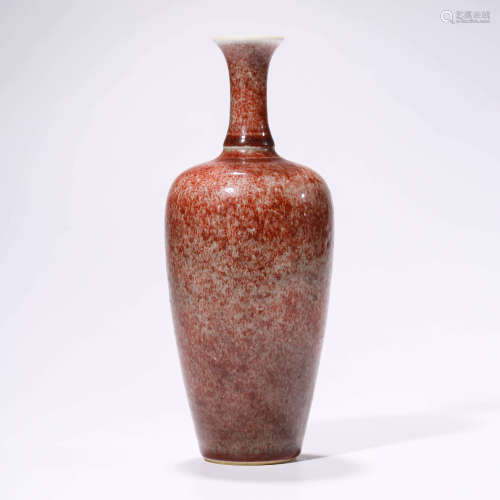 A Peachbloom-Glazed Guanyin Vase