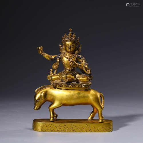 A Gilt-Bronze Statue Of Buddha