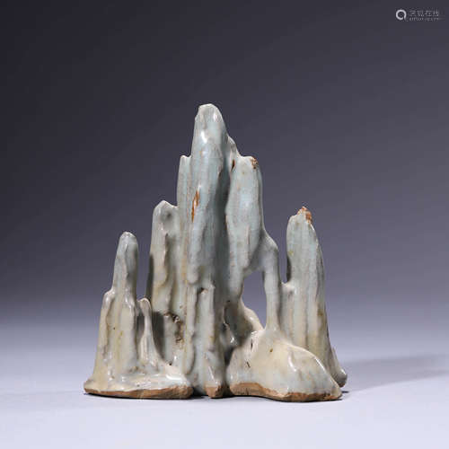 A Pale Celadon-Glazed Mountain-Formed Ornament