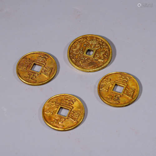 Four Chinese Copper Coins