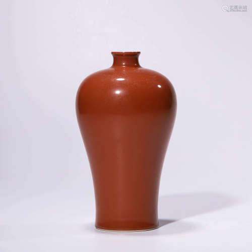A Peachbloom-Glazed Meiping Vase