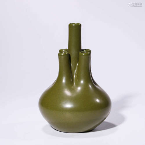 A Teadust-Glazed Five Spouts Vase