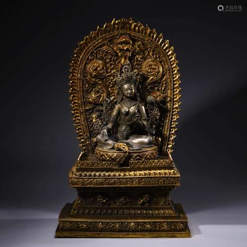 A Gilt-Bronze Statue Of Sakyamuni