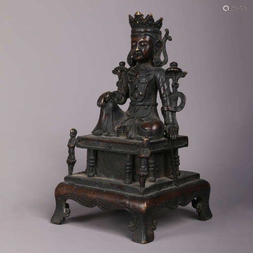 A Bronze Statue Of Avalokitesvara