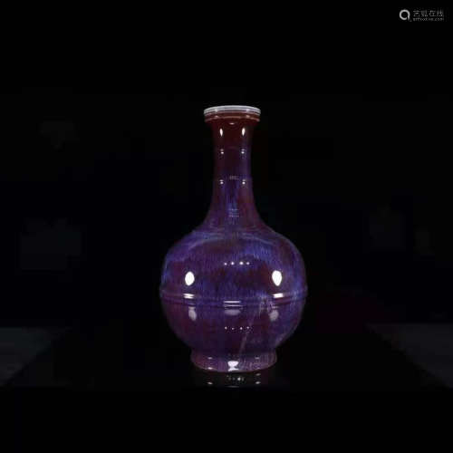 A Flambe-Glazed Vase