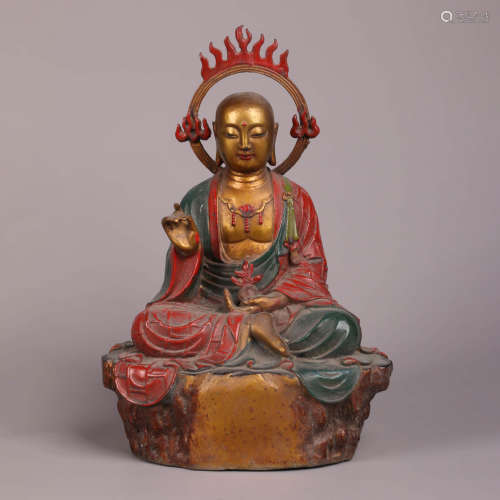 A Bronze Statue Of Buddha
