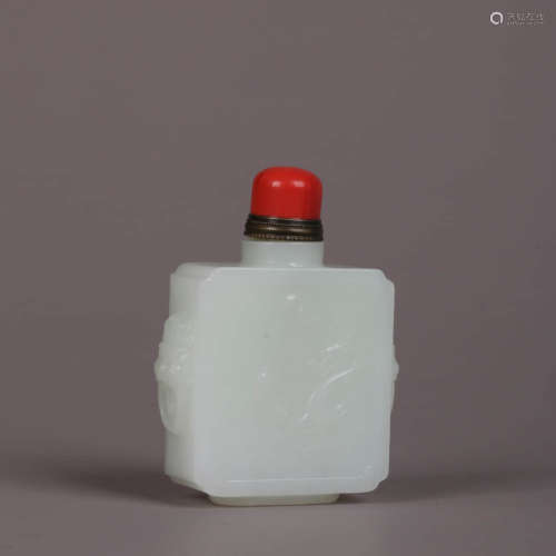 A White Jade Snuff Bottle