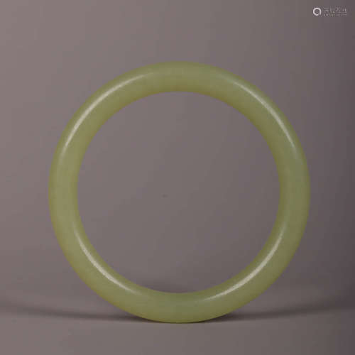 A Yellow Jade Bangle