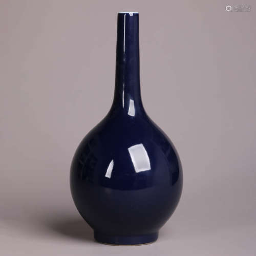 An Aubergine-Glazed Bottle Vase