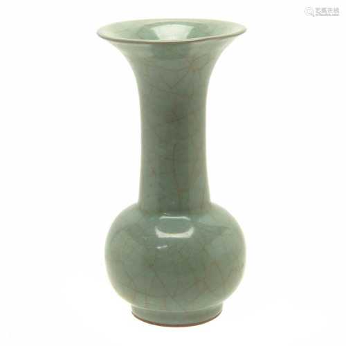 Chinese Longquan Guan-Type Bottle Vase