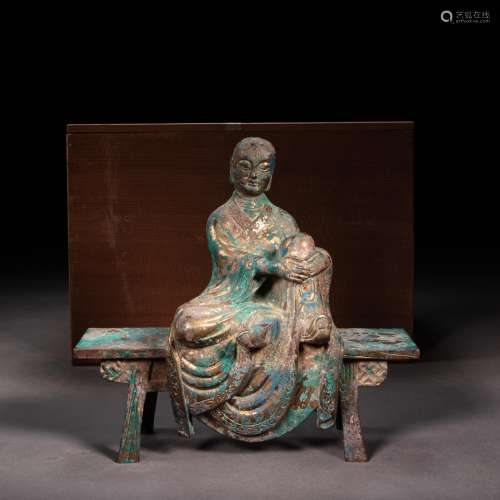 GILT BRONZE ARHAT, SONG DYNASTY, CHINA