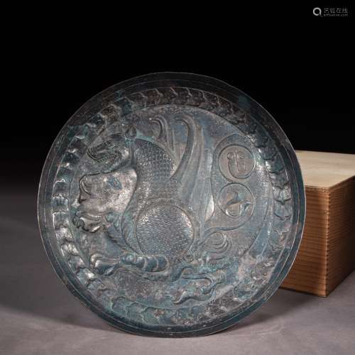 CHINESE TANG DYNASTY SILVER PLATE