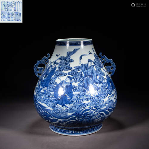 CHINESE BLUE AND WHITE PORCELAIN, QING DYNASTY