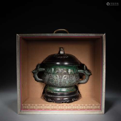 CHINESE WESTERN ZHOU DYNASTY BRONZE KUIPEN (A BASIN FOR HOLD...