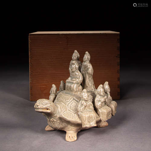 CHINESE PORCELAIN YUE WARE TORTOISE, SOUTHERN AND NORTHERN D...