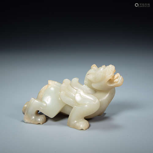 HETIAN JADE BEAST, HAN DYNASTY, CHINA