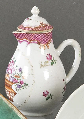 Milk jug with porcelain lid from the Company of the