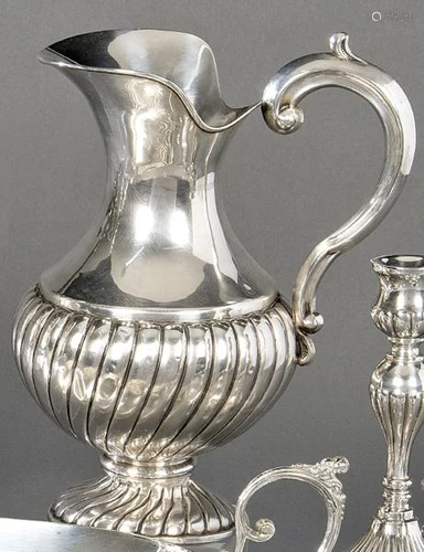 Gallonized jug of Spanish silver punched 1st Law with