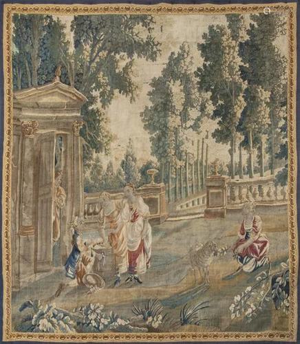 Verdure tapestry from the Aubusson manufactory, Louis