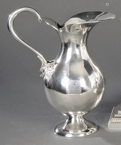 Spanish silver pitcher punched 1st Law of Pasgorcy.