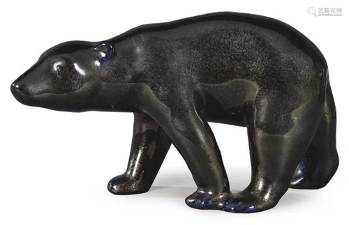 Glazed ceramic bear figure by Josep Serra i Abella