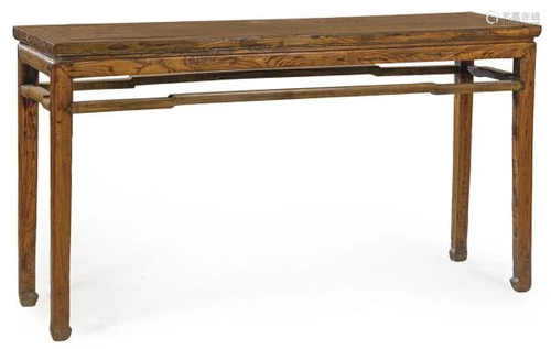 Chinese elm console 20th century. size: 86 x 43 x 160