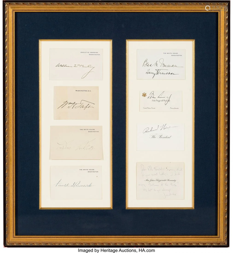 47250: Group of Presidential and First Lady Signatures.