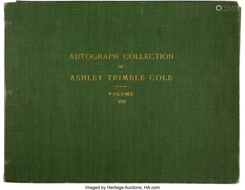 47334: Ashley Trimble Cole Collection of Approximately