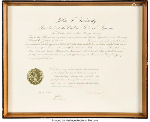 47274: John F. Kennedy and Robert F. Kennedy Signed App