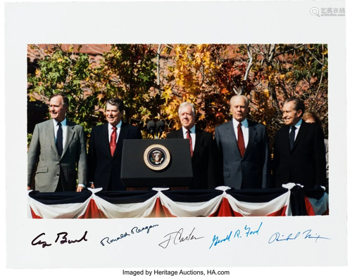 47284: Presidential Photograph Signed by Richard Nixon,