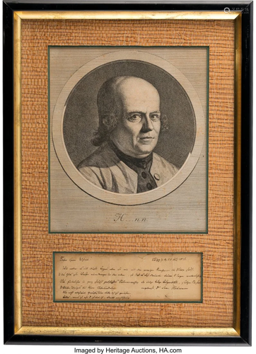 47337: Samuel Hahnemann Autograph Letter Signed. One pa