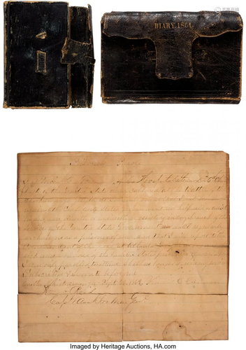 47071: Civil War Diary and Bible of Vincent E. Donnan,