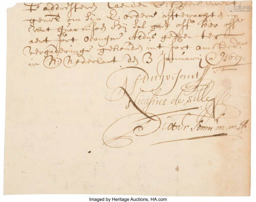 47001: Peter Stuyvesant Partial Document Signed. 6.15