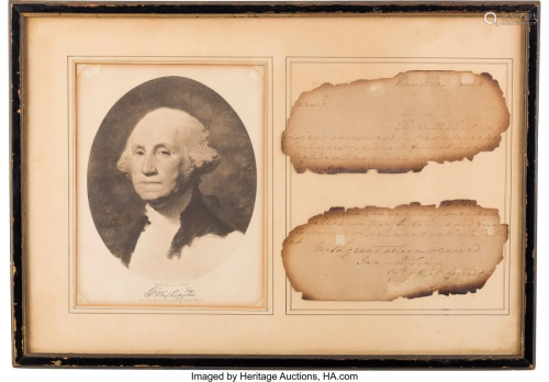 47169: George Washington Partial Autograph Letter. Two