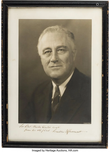 47263: Franklin D. Roosevelt Inscribed and Signed Photo