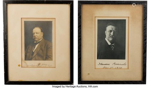 47257: Theodore Roosevelt Signed Photograph with Willia