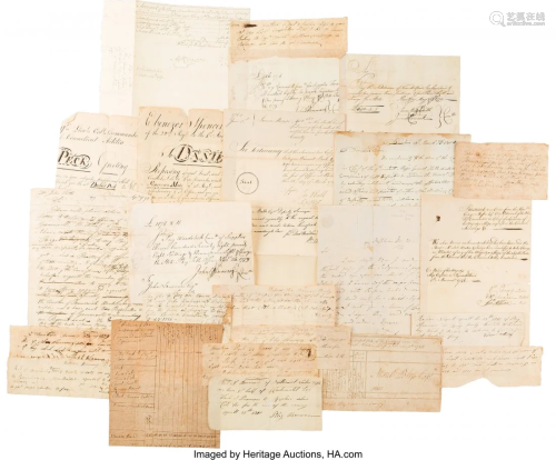 47027: Group of Colonial and Revolutionary War Document