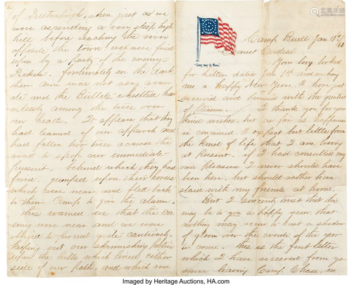 47133: Lt. Calvin Pierce Autograph Letter Signed with B