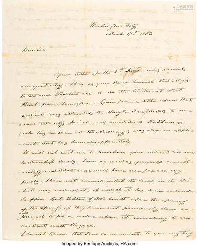 47206: James K. Polk Autograph Letter Signed and Initia