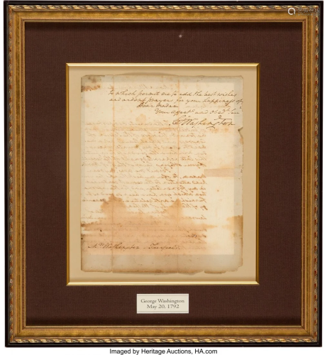 47163: George Washington Autograph Letter Signed. One