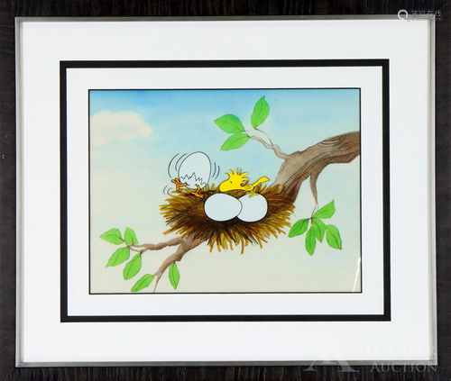 Peanuts Original Production Cel of Woodstock