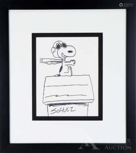 Peanuts Original Maker Drawing of Snoopy