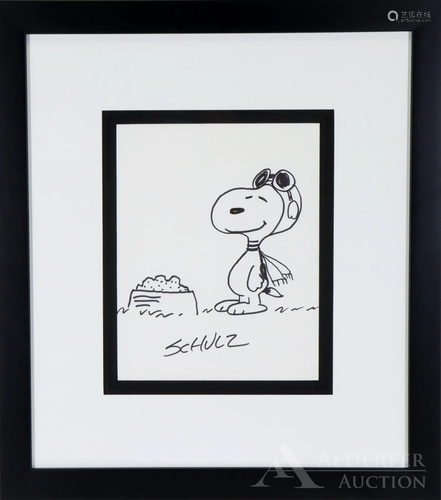 Peanuts Original Maker Drawing of Snoopy