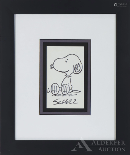 Peanuts Original Pen & Ink Drawing of 